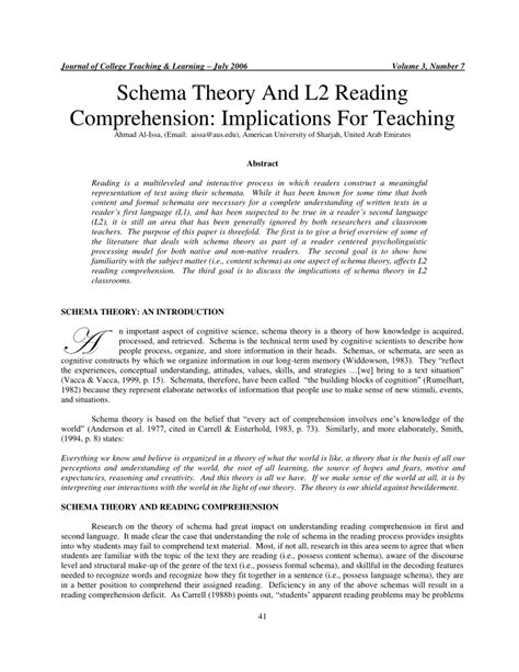 Schema Theory and L2 reading instruction 